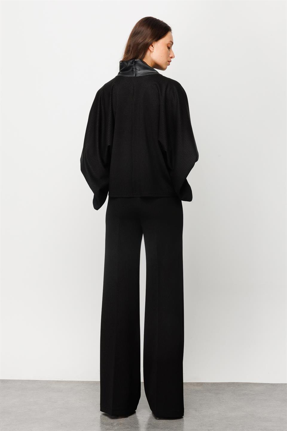 Knitted Blouse BLACK