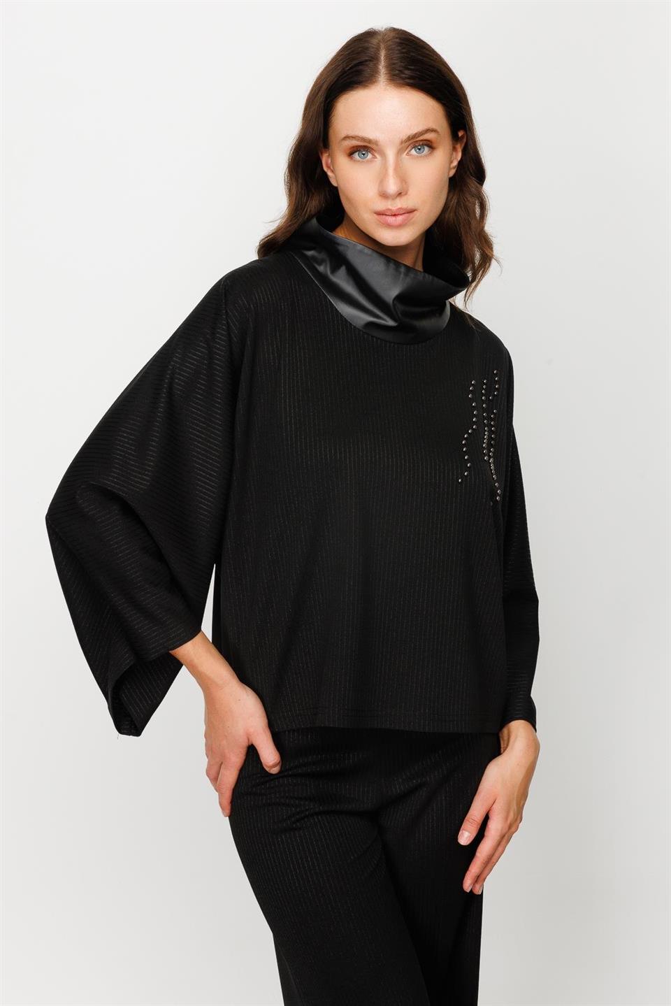 Knitted Blouse BLACK