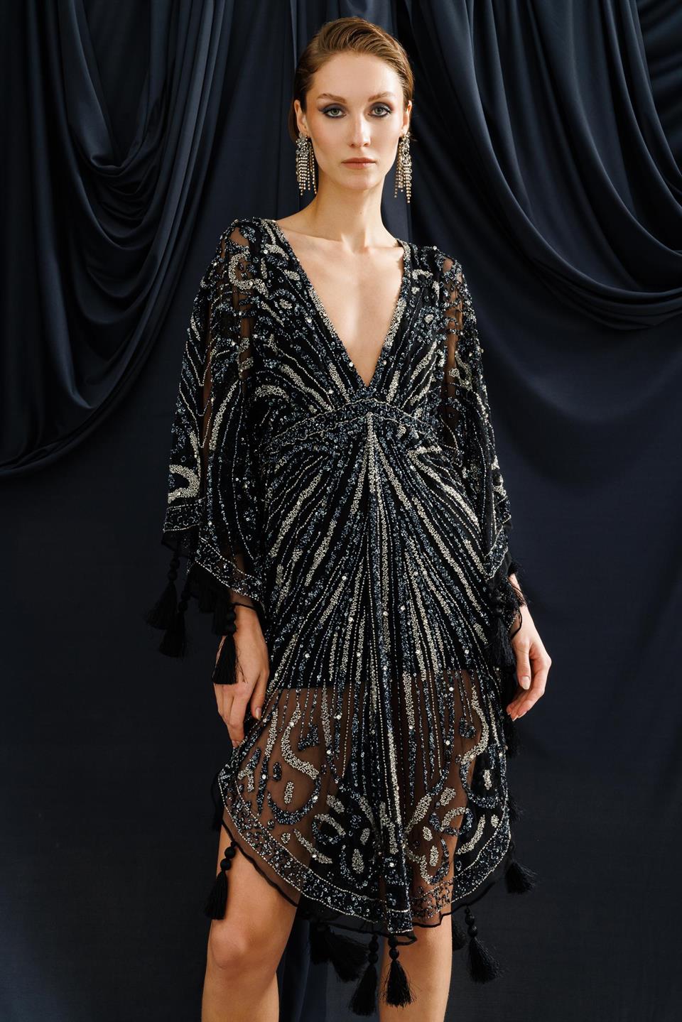 Special Stone Embroidered Poncho