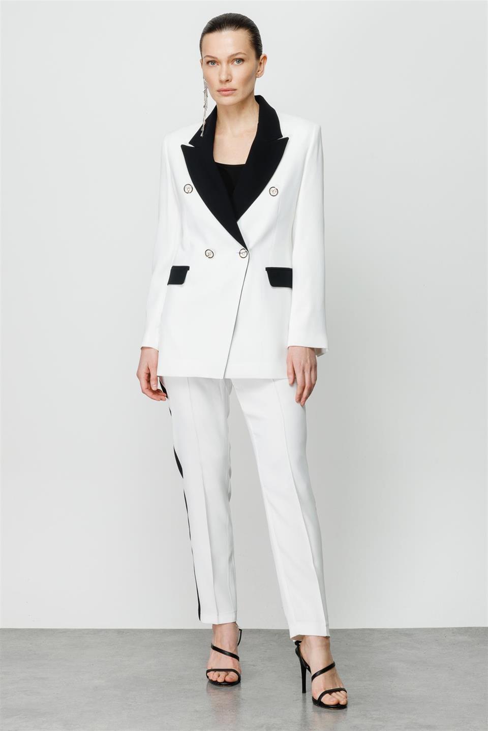 Şanel Kumaş Ceket EKRU