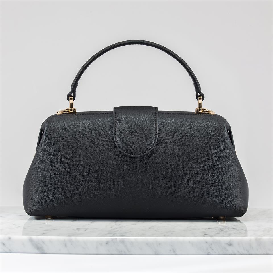 Siyah Hakiki Deri Kadın Çantası