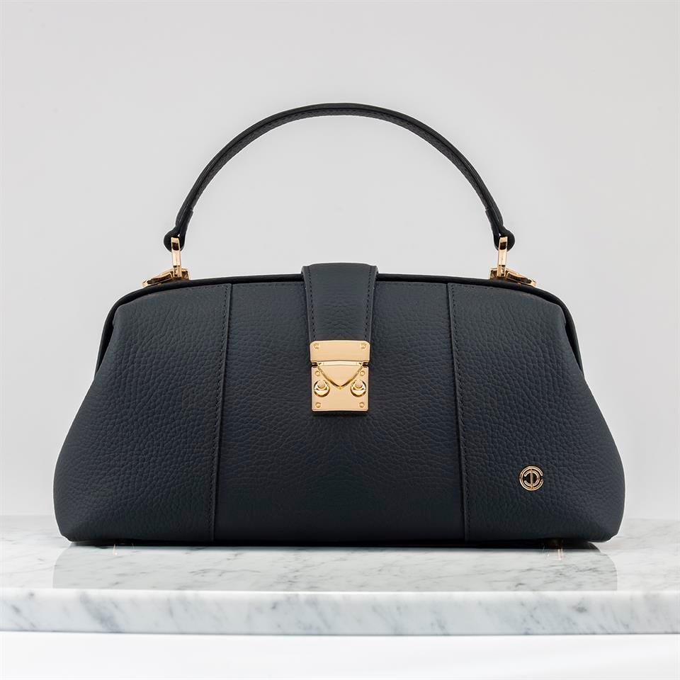 Black Genuine Leather Womens Bag