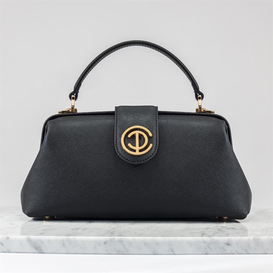 Siyah Hakiki Deri Kadın Çantası