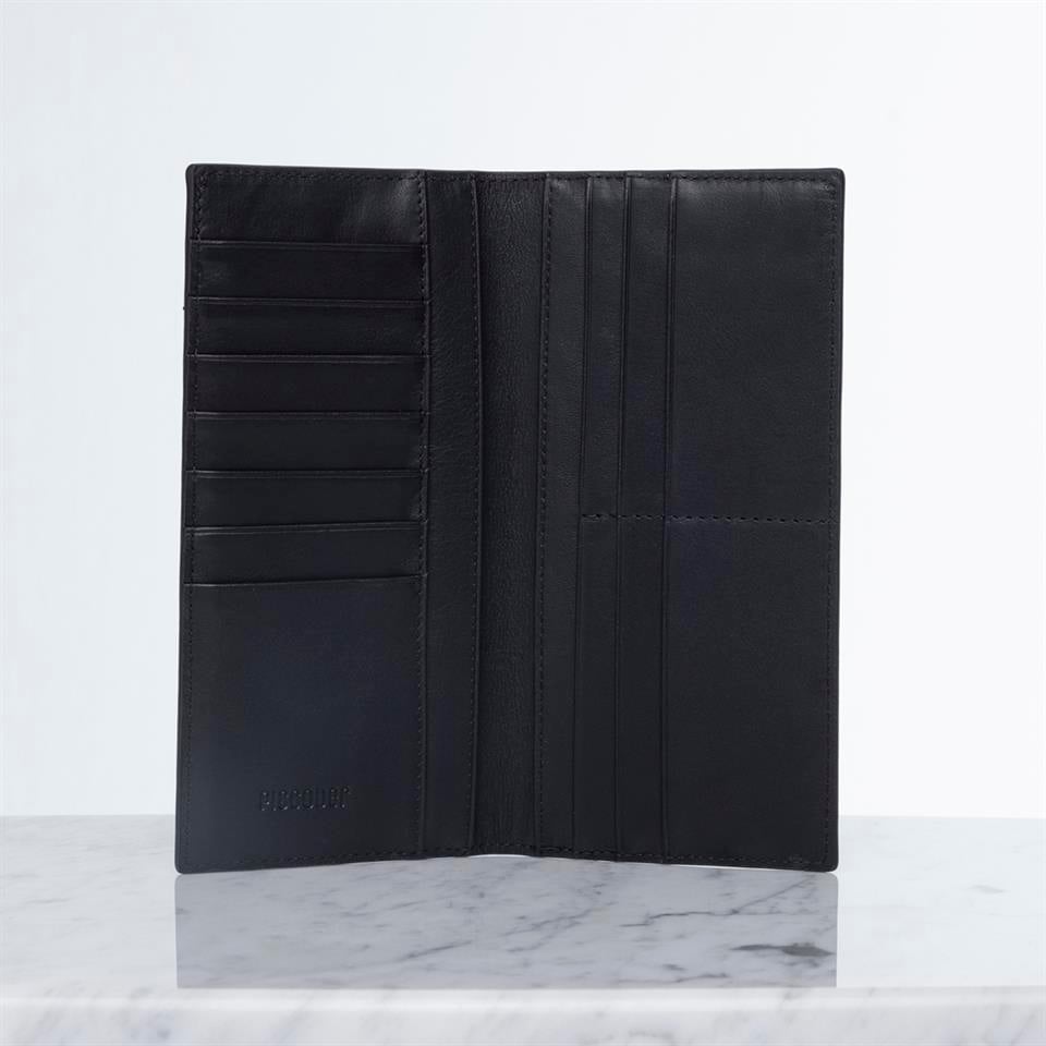 Black Genuine Leather Womens Wallet