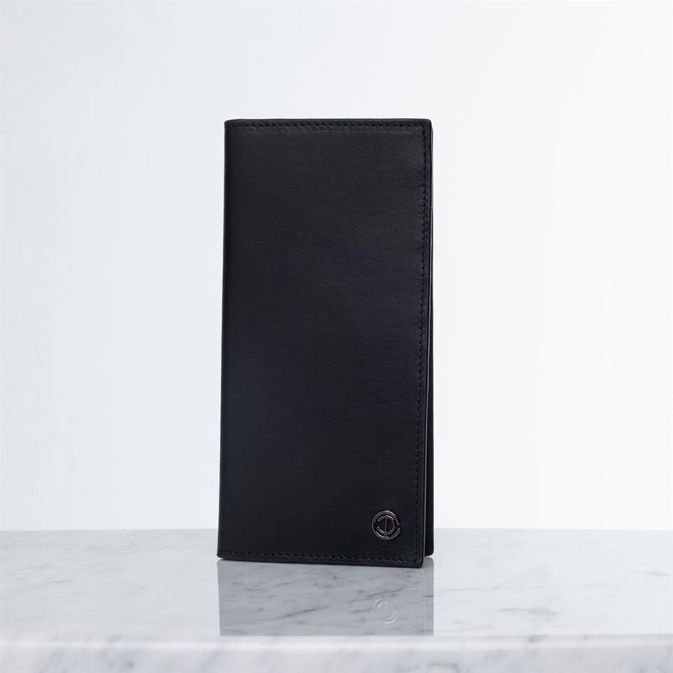 Black Genuine Leather Womens Wallet