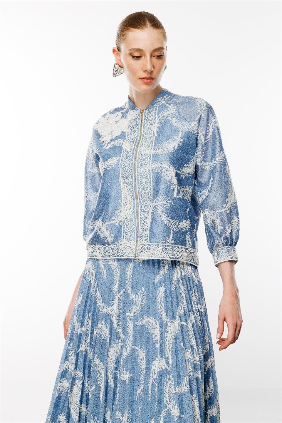 Tül Dantel Takım İNDİGO