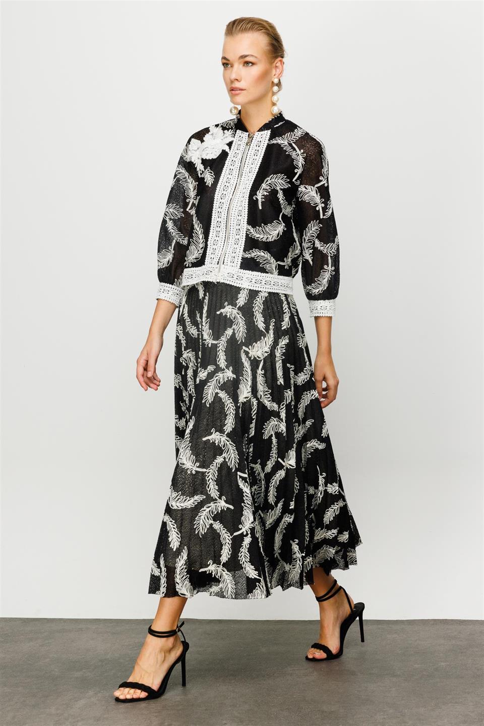 Tül Dantel Takım SİYAH