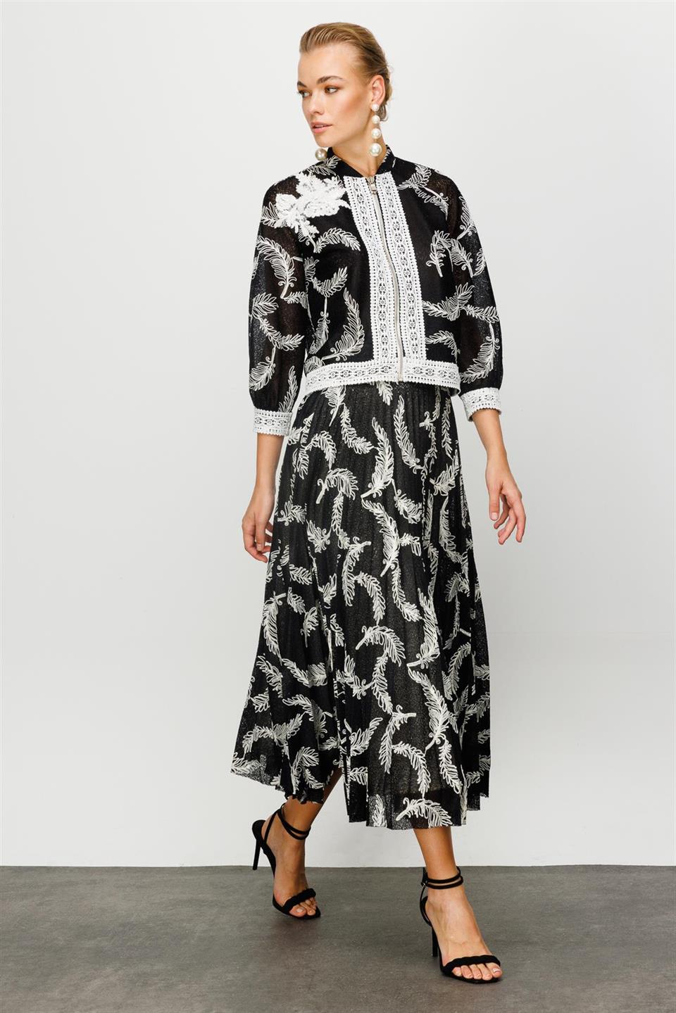 Tül Dantel Takım SİYAH