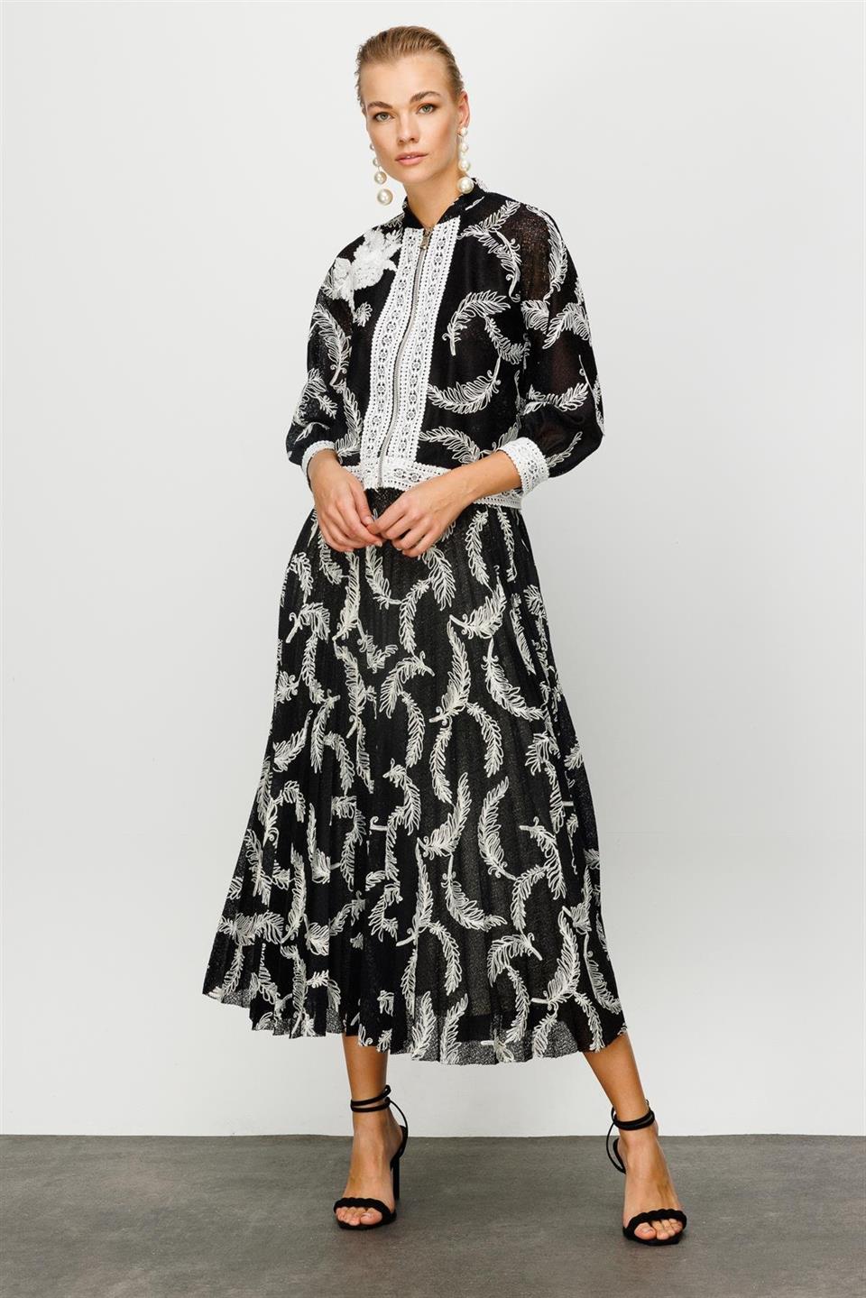 Tül Dantel Takım SİYAH