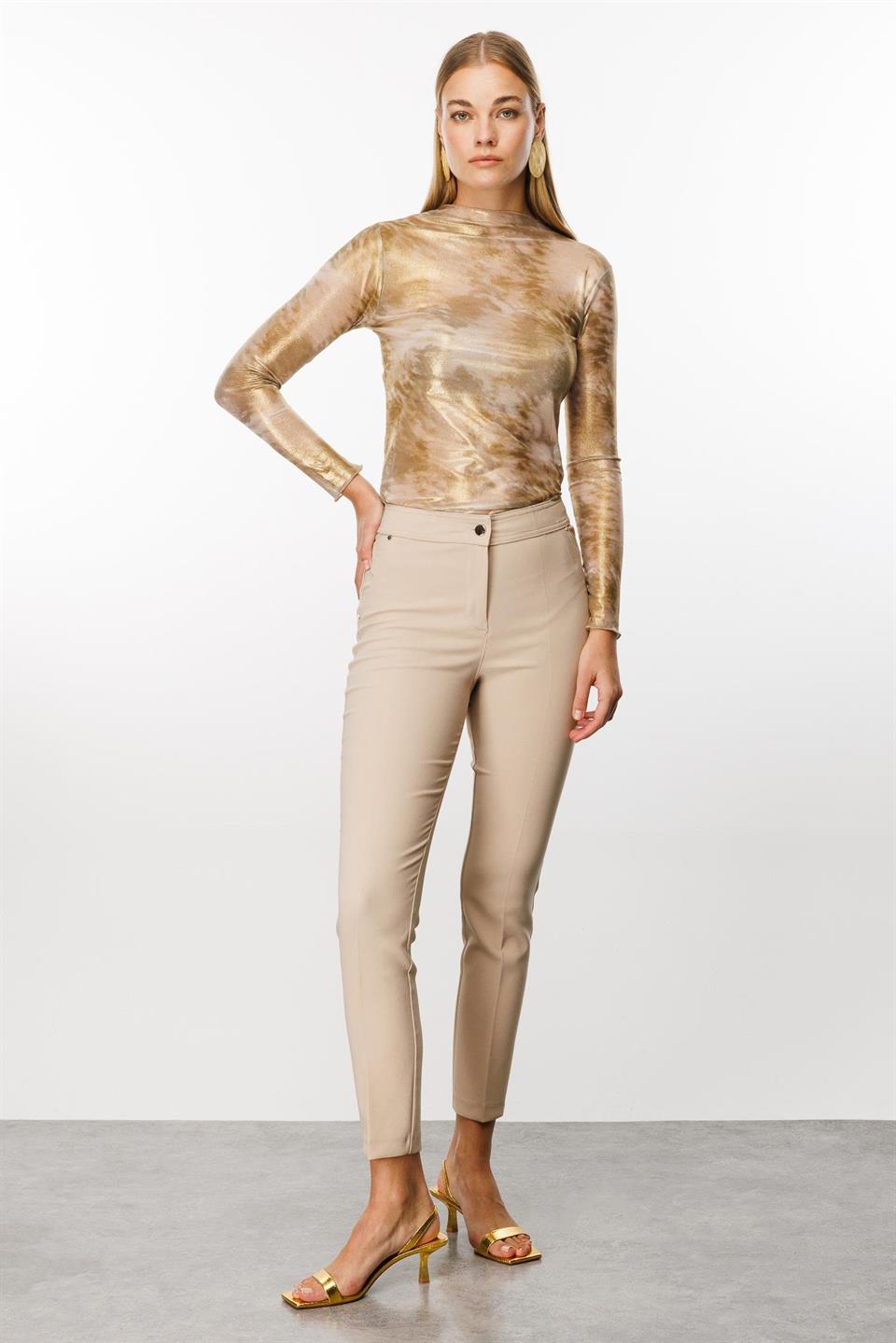 Side Pocket Skinny Leg Trousers TAŞ