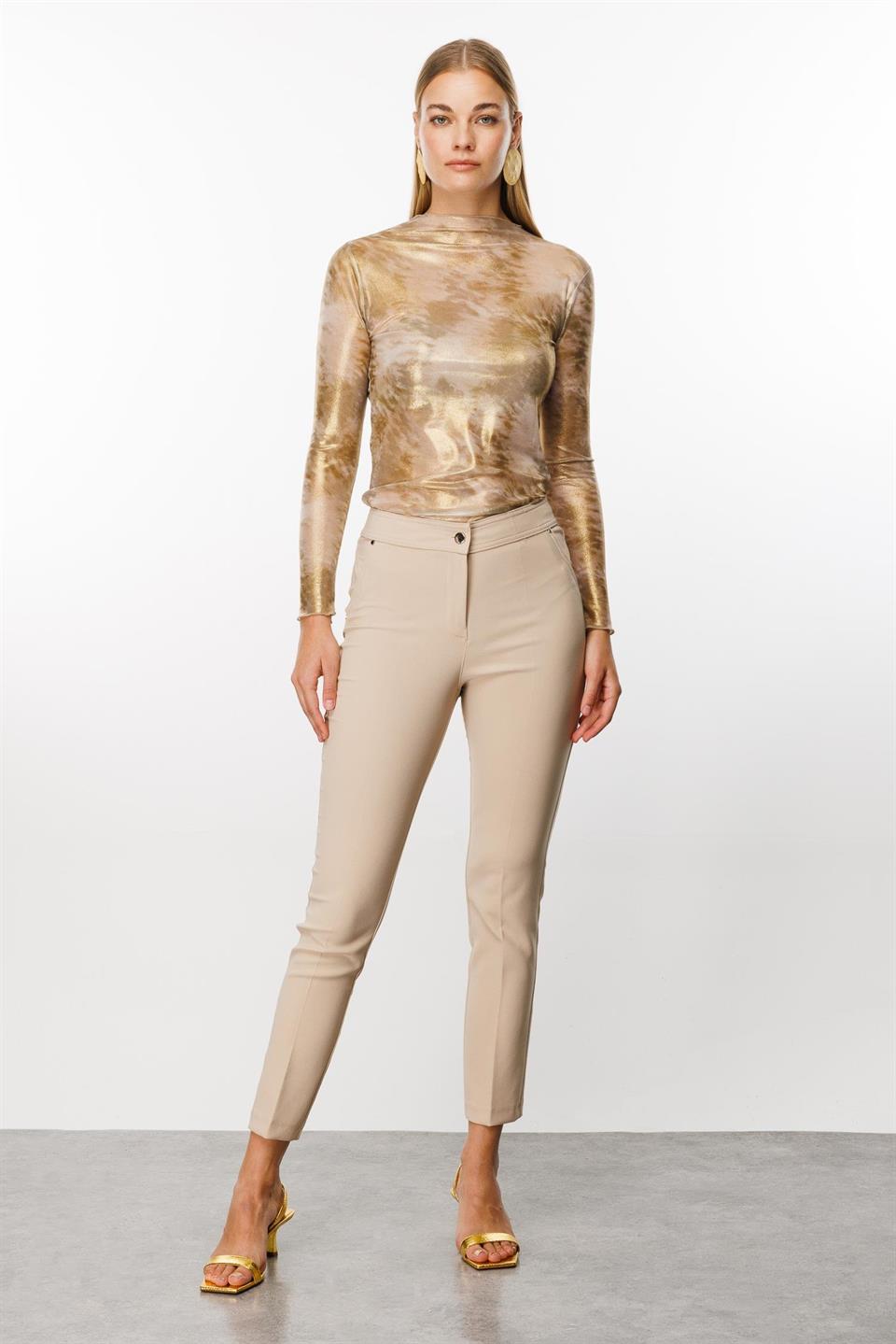 Side Pocket Skinny Leg Trousers TAŞ