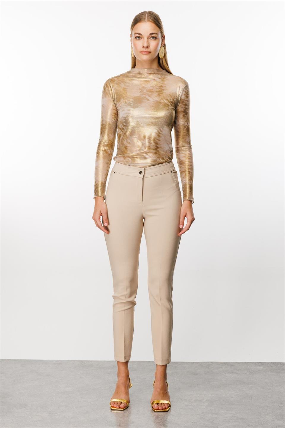 Side Pocket Skinny Leg Trousers TAŞ