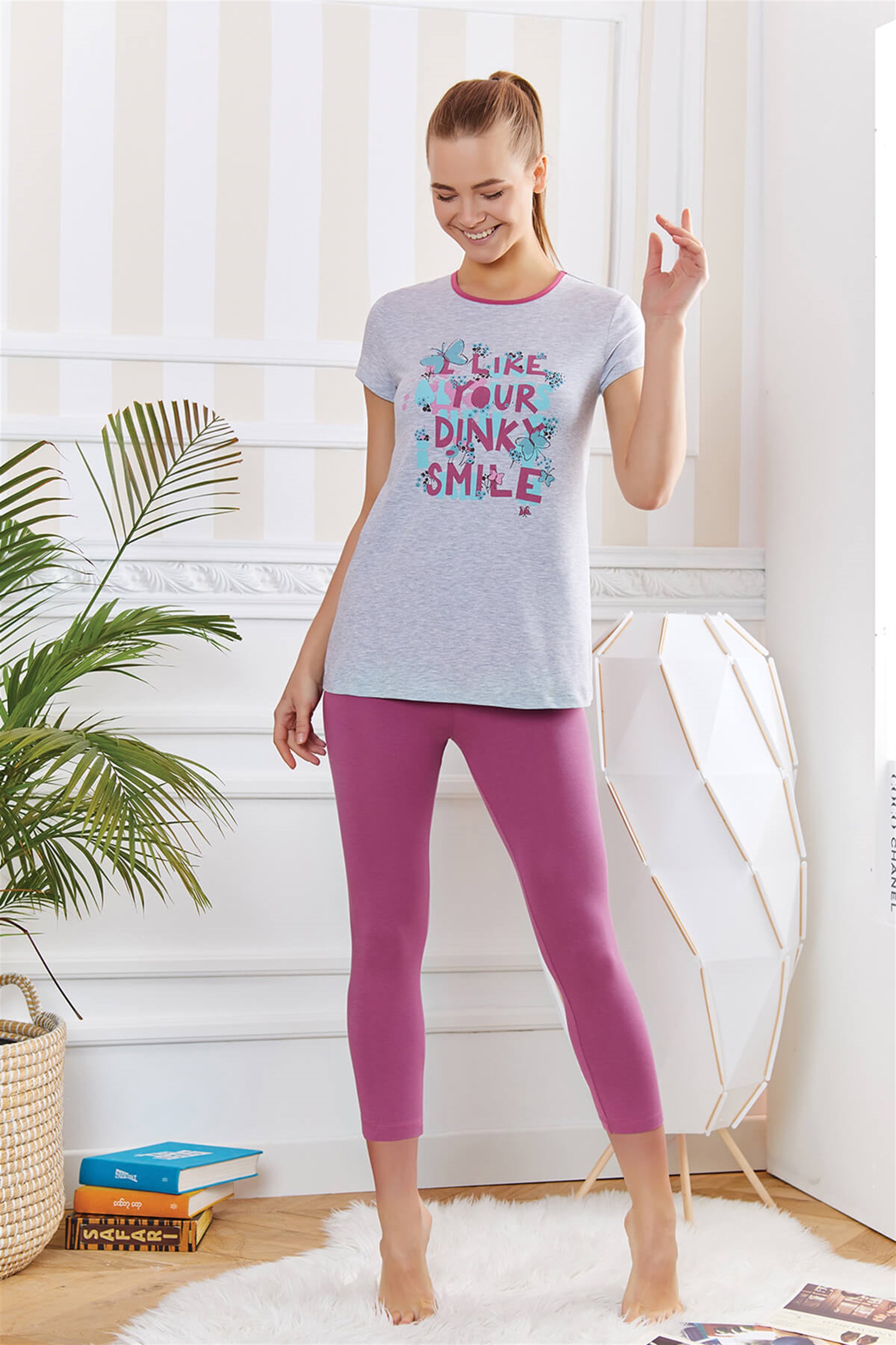 9288 Baykar Kız Çocuk Tayt Pijama Takımı