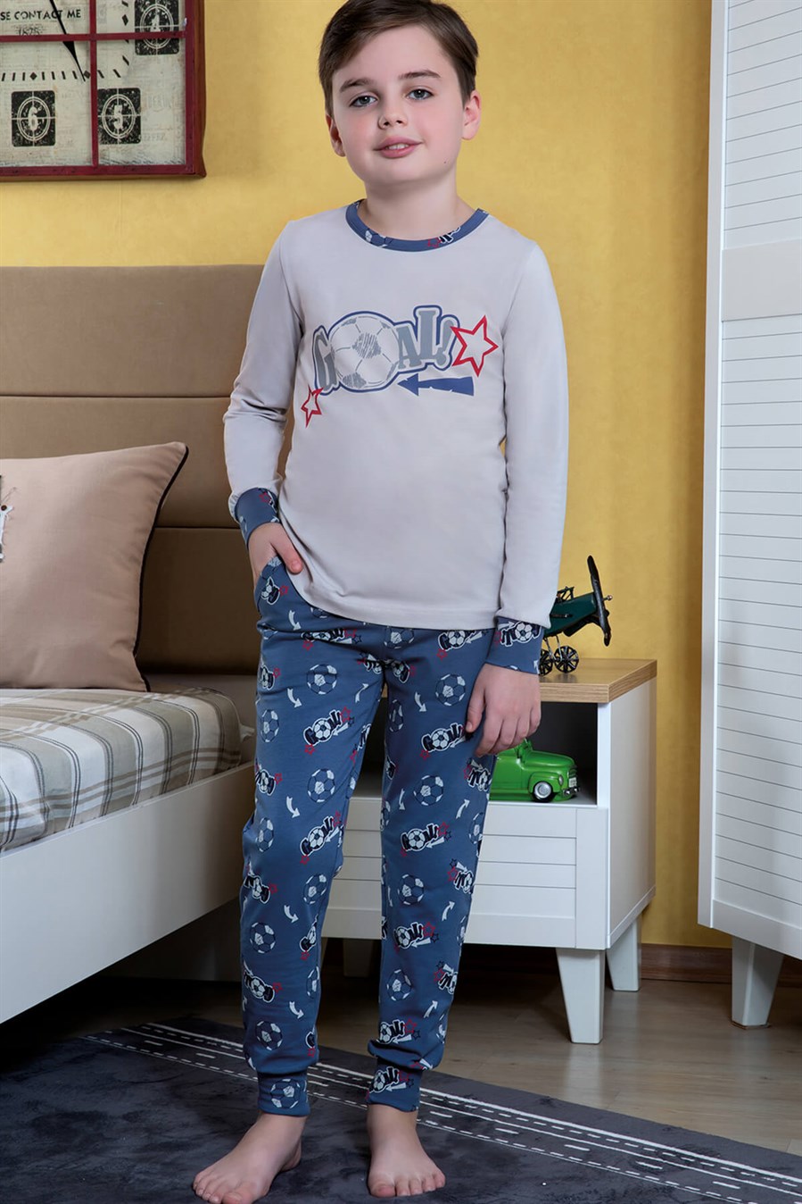 9748 Baykar Erkek Çocuk Pijama Takımı