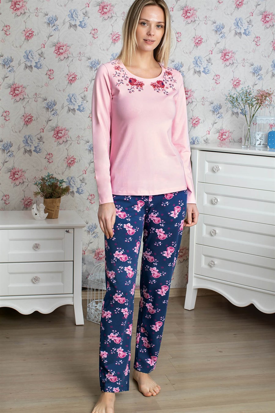 9915 Baykar Bayan Pijama Takımı