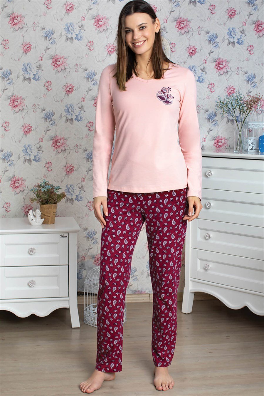 9917 Baykar Bayan Pijama Takımı