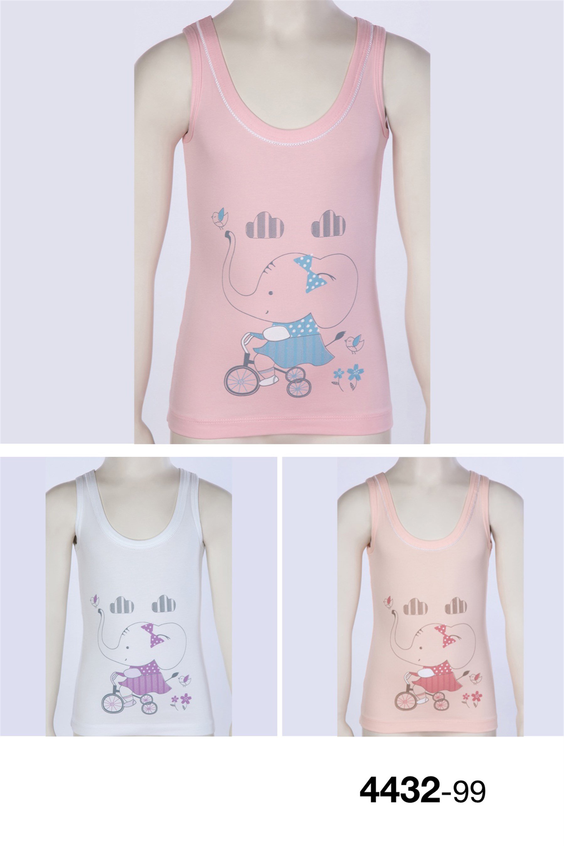 4306 Baykar Kız Çocuk Gen Ask Atlet