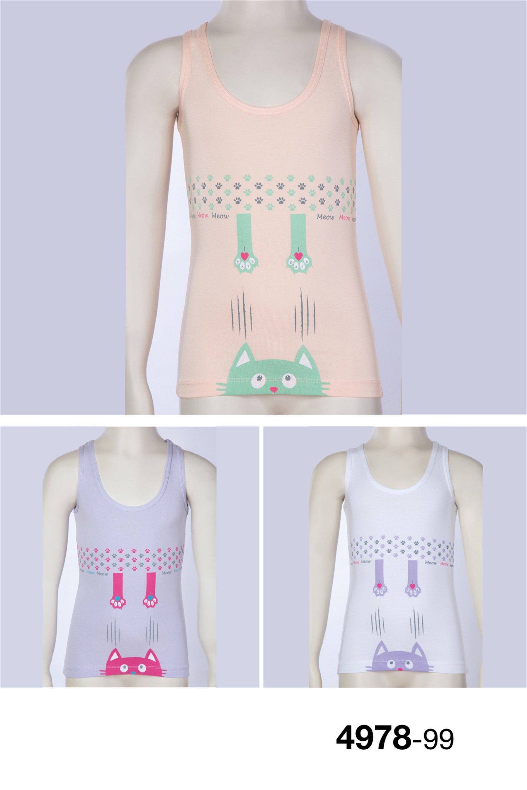 4978 Baykar Kız Çocuk Gen Ask Atlet