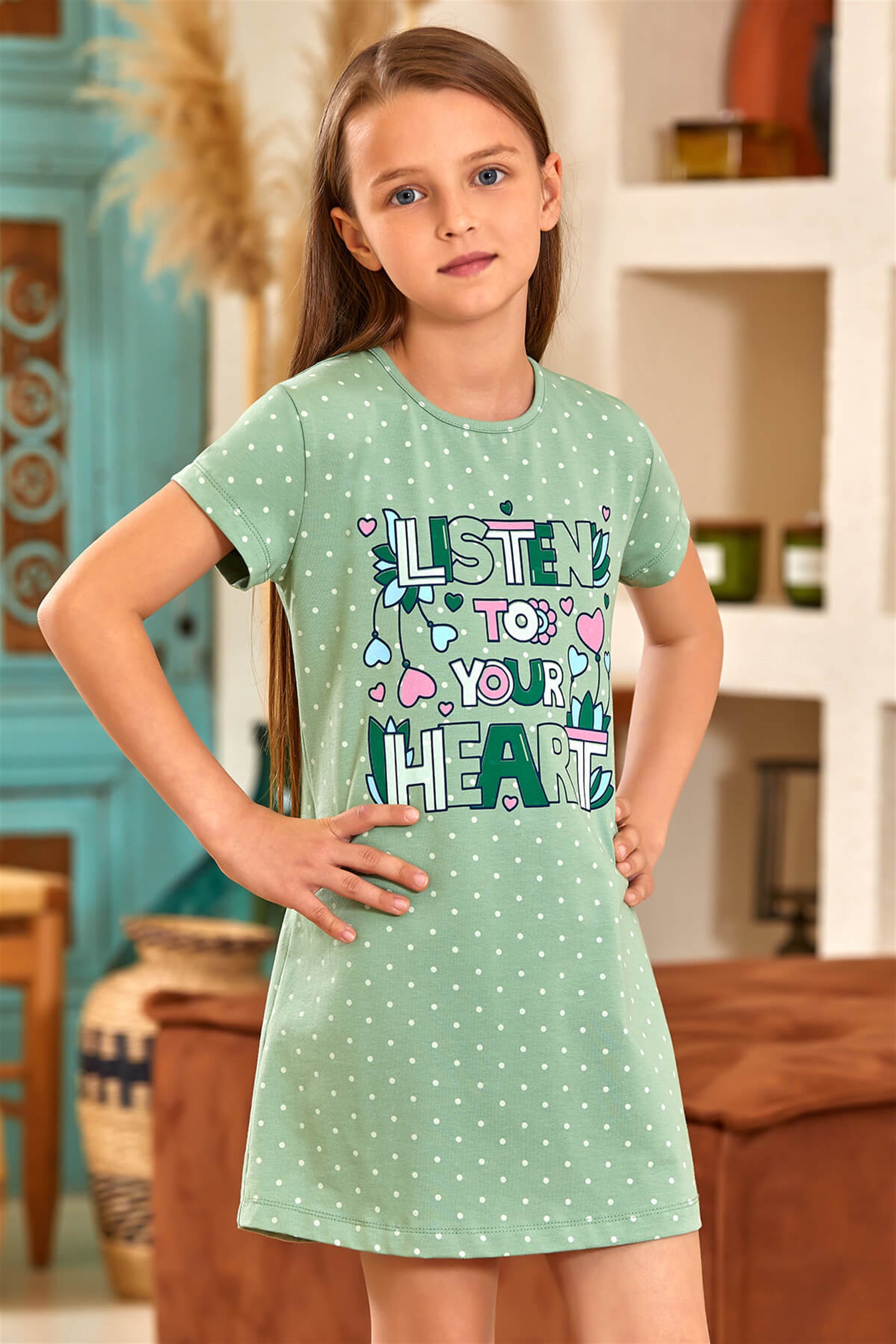 9115 Baykar Kız Çocuk Elbıse