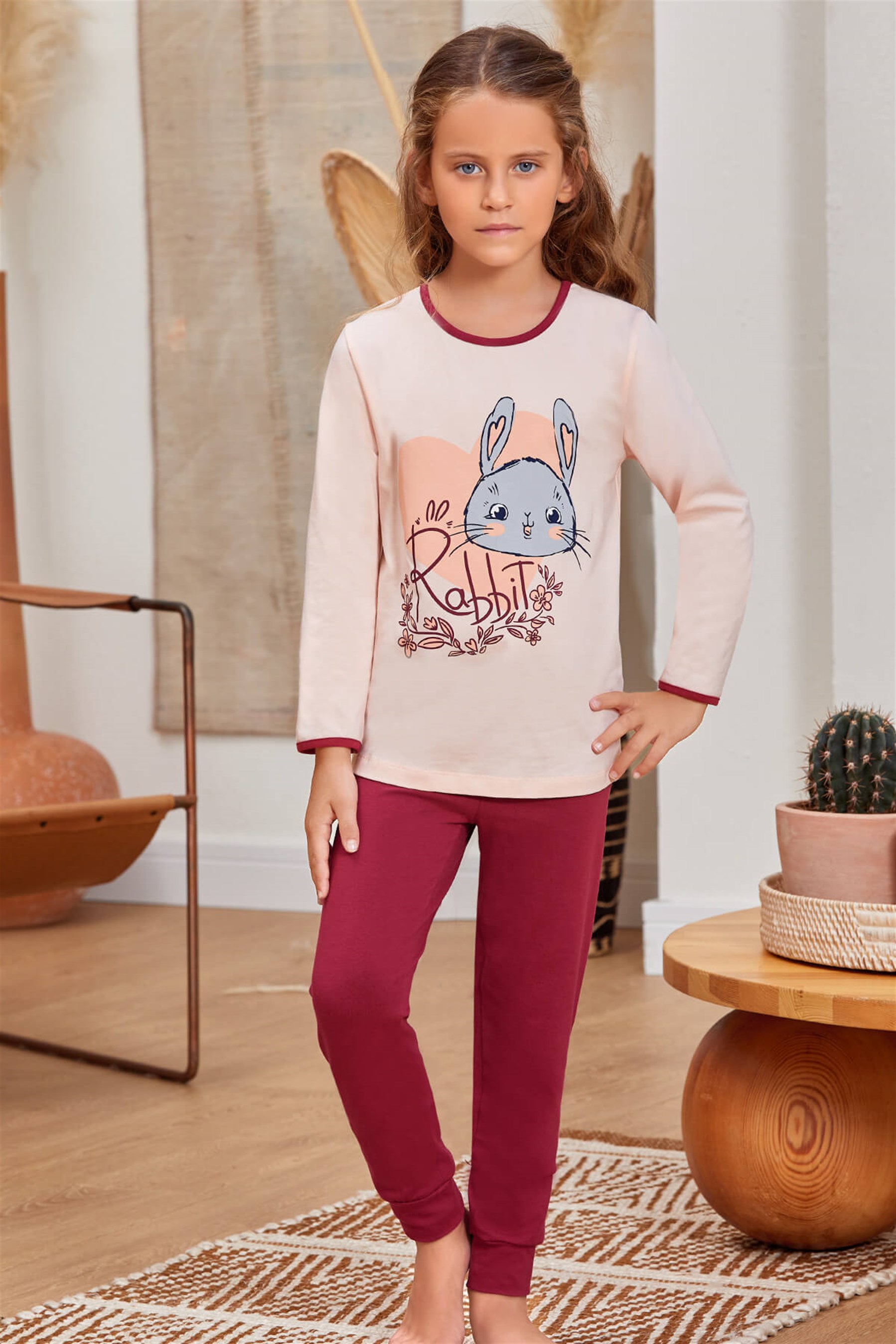 9141 Kız Çocuk Pijama Takımı Brodo