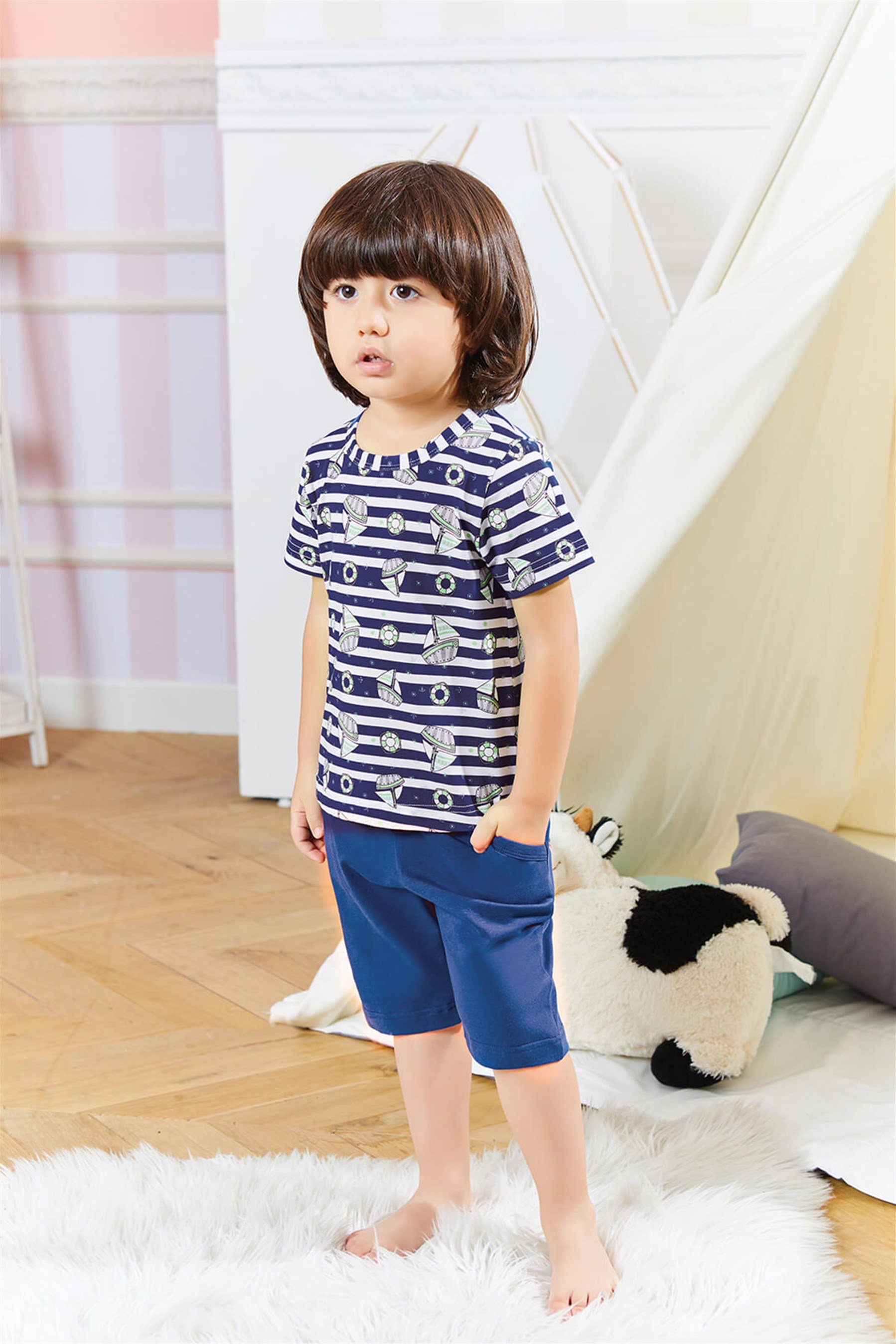 9726 Baykar Erke Çocuk Kapr Pijama Takımı