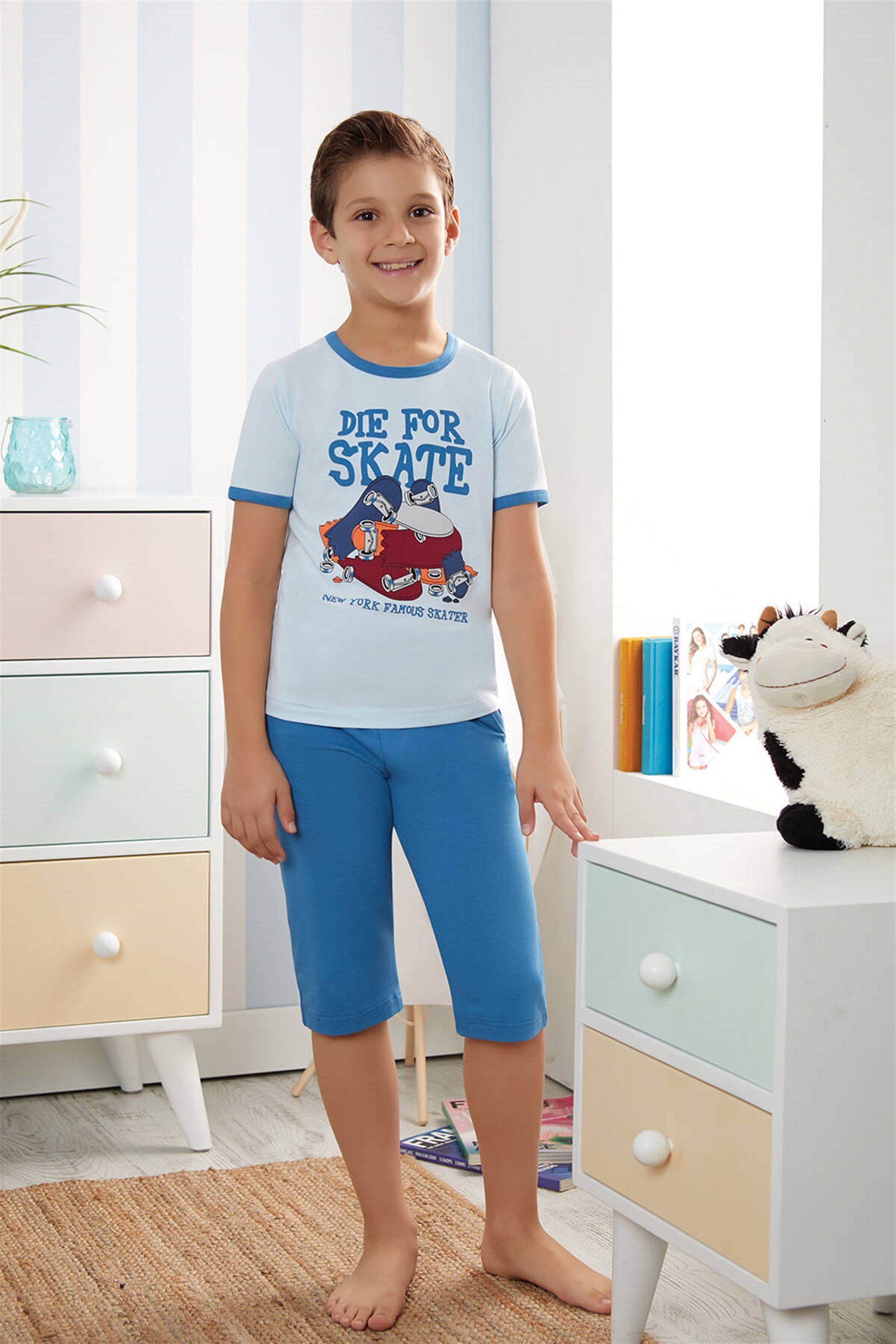 9732 Baykar Erkek Çocuk Kapr Pijama Takımı