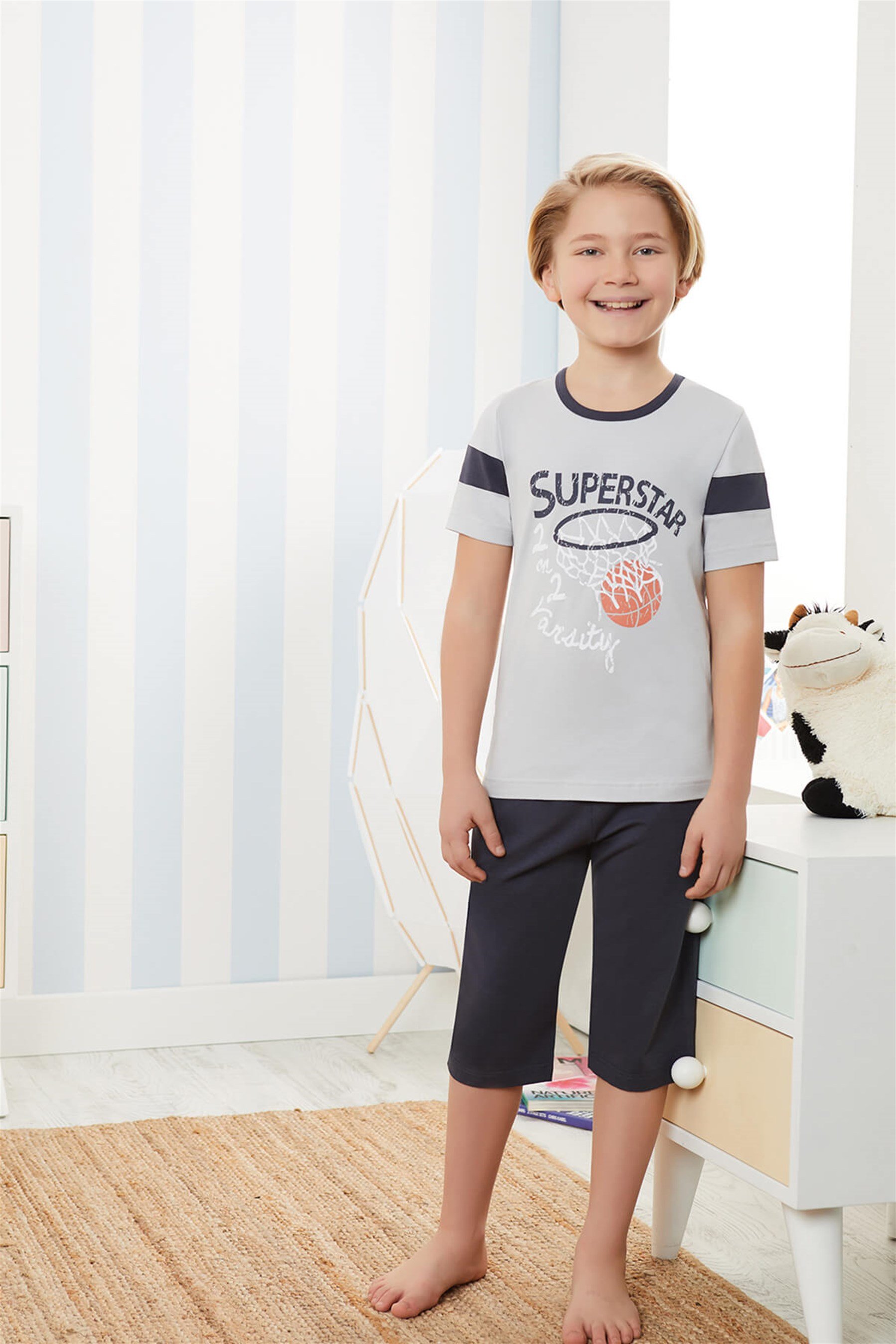 9740 Baykar Erke Çocuk Kapr Pijama Takımı