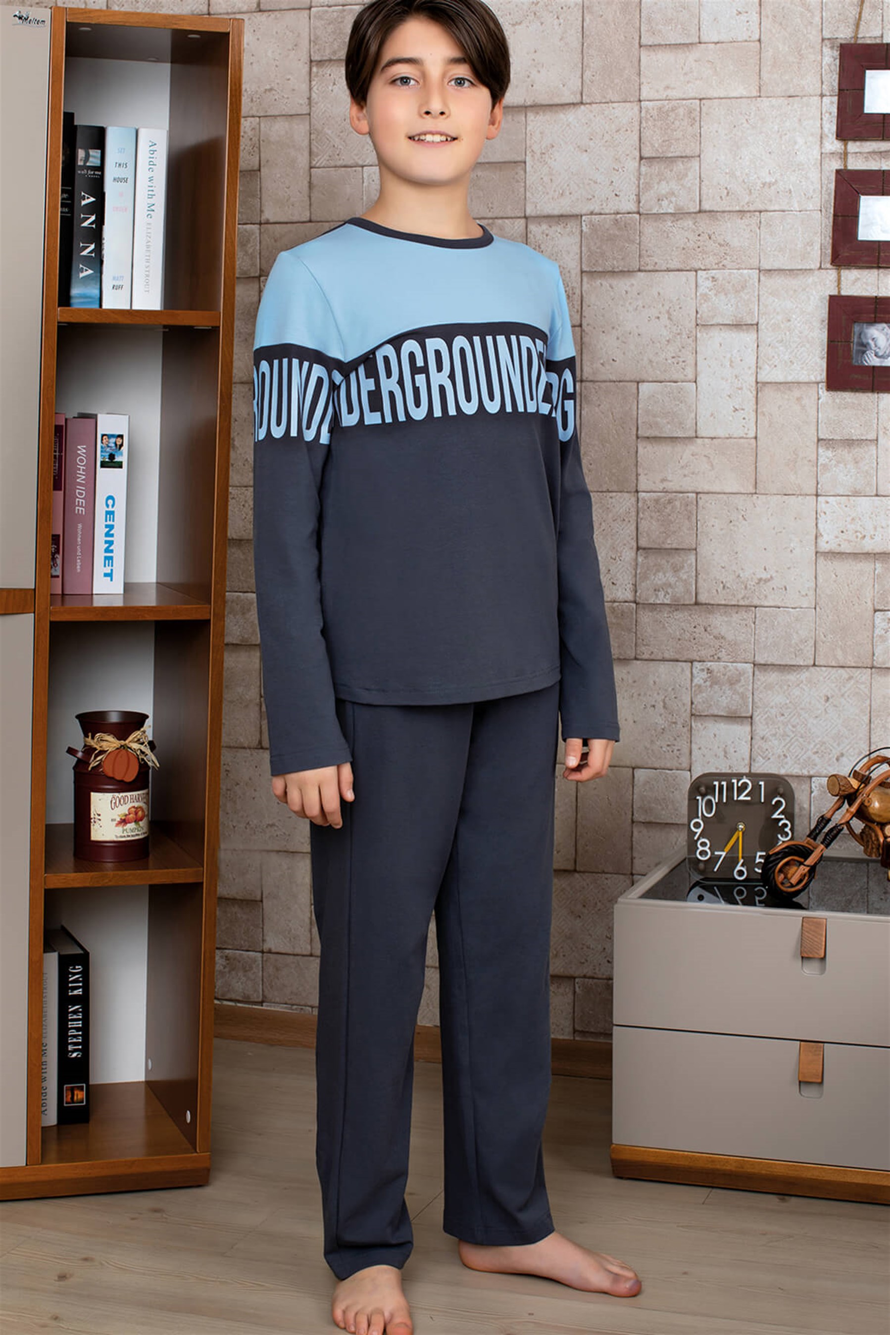 9756 Baykar Erkek Çocuk Pijama Takımı