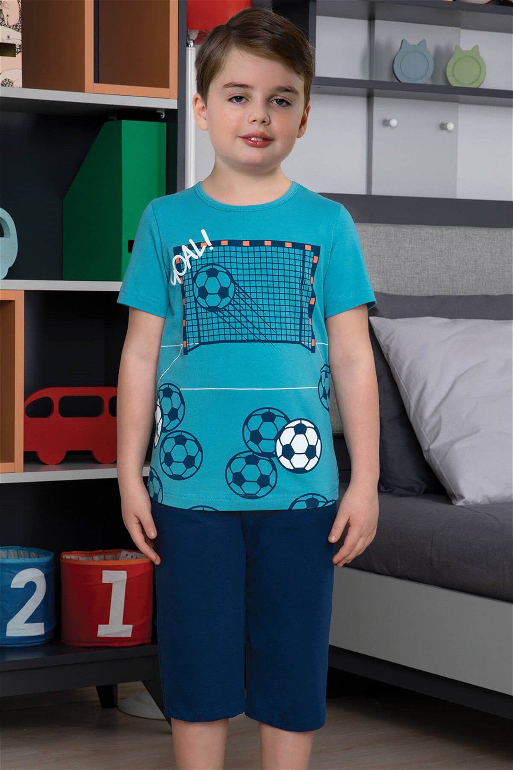 9761 Baykar Erkek Çocuk Kapri Takımı