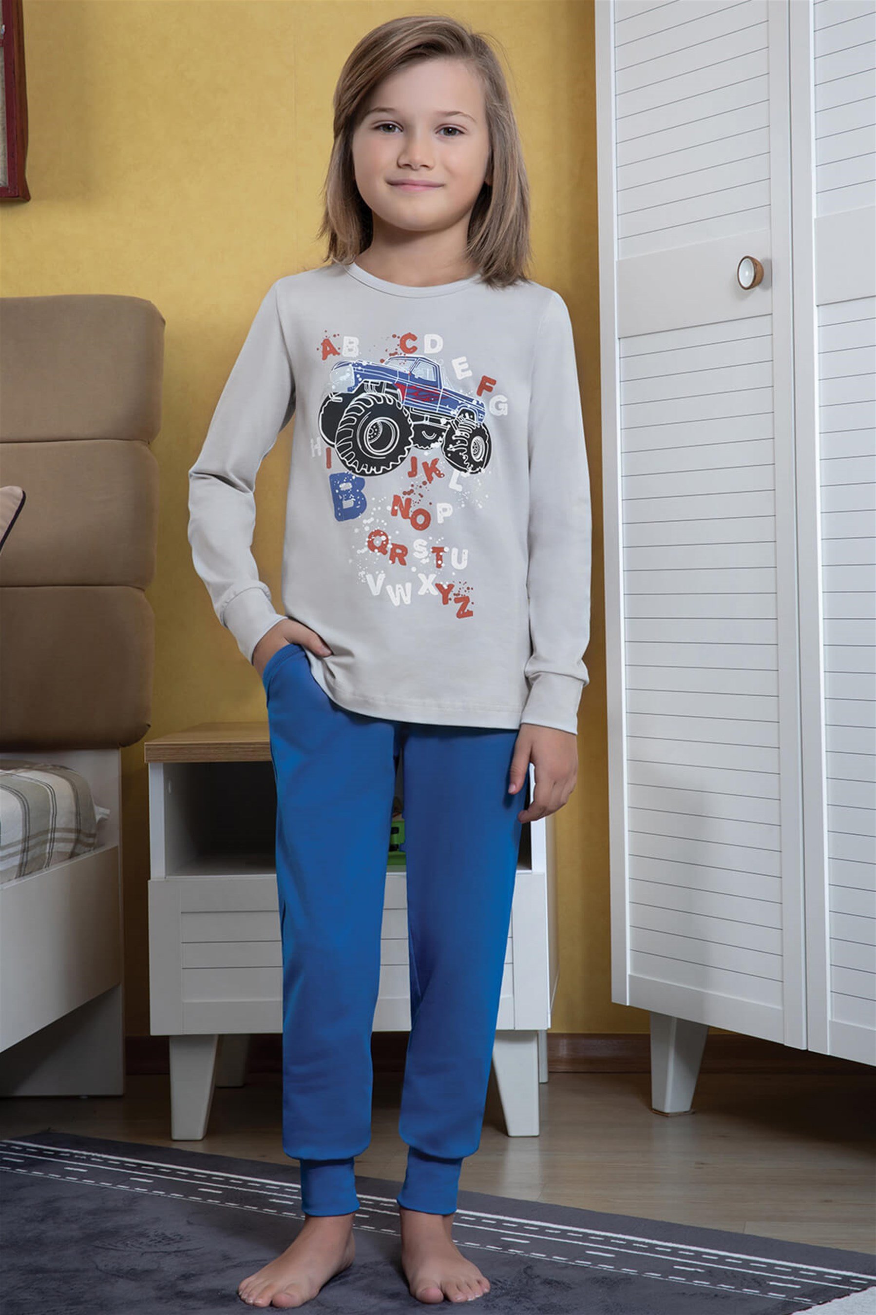 9774 Baykar Erkek Çocuk Pijama Takımı