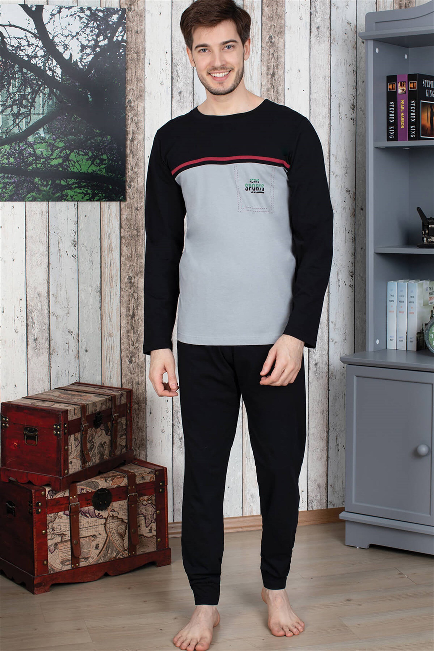 9830 Baykar Erkek Pijama Takımı