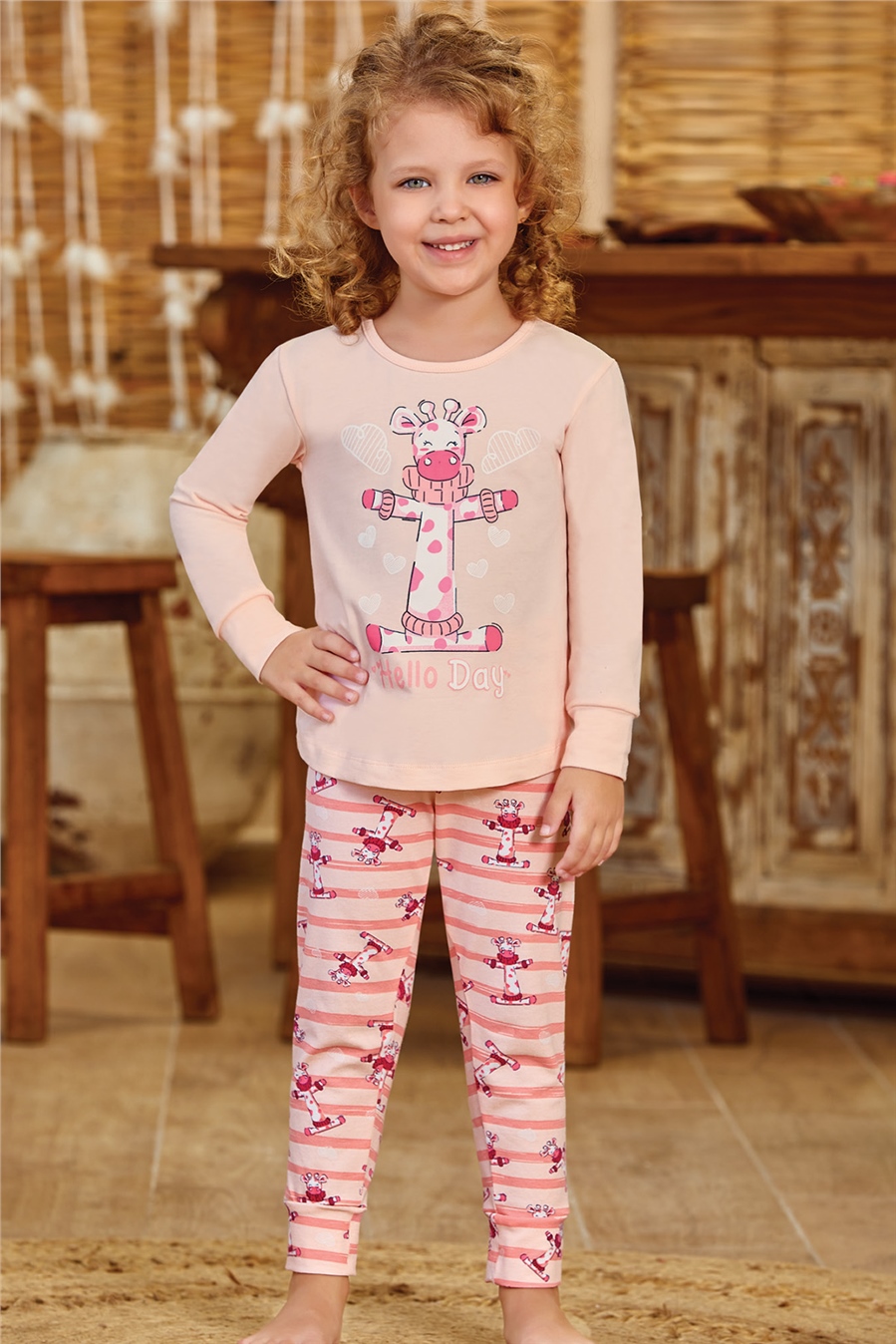 9130 Baykar Kız Çocuk Pijama Takımı