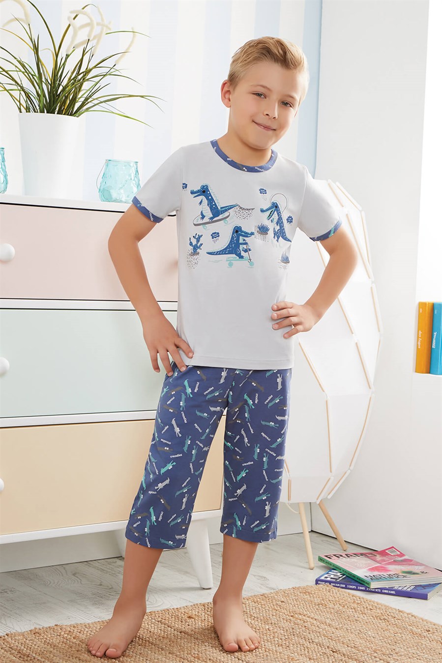 9735 Baykar Erkek Çocuk Kapr Pijama Takımı