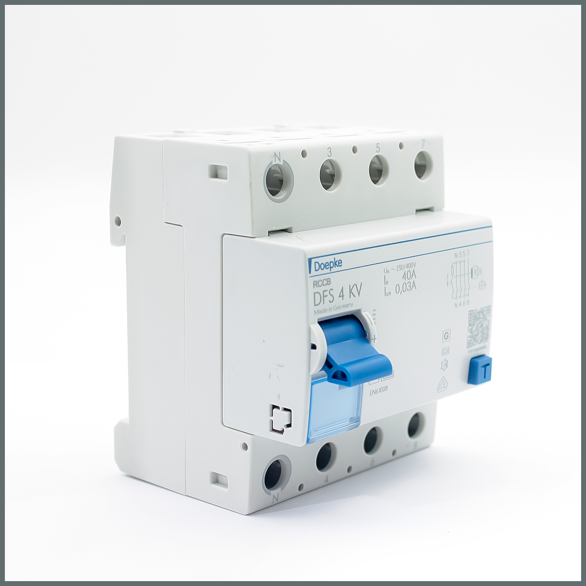 4x40A RCCB 0.03A (A tipi)  (KV:Darbe akım)