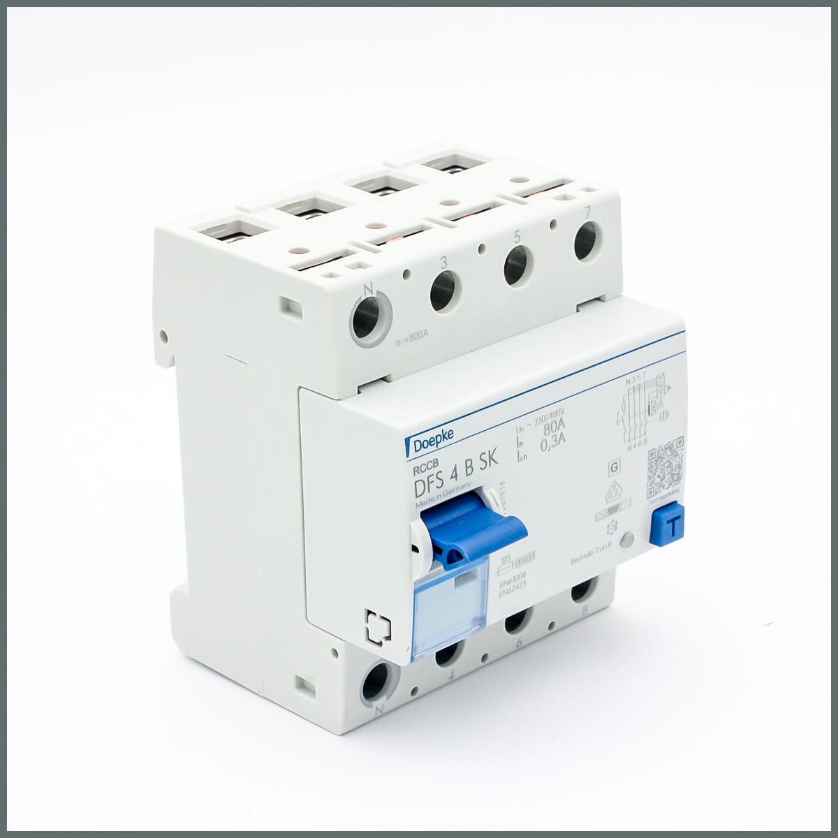 4x80A RCCB 0.30A (B tipi) (SK) 