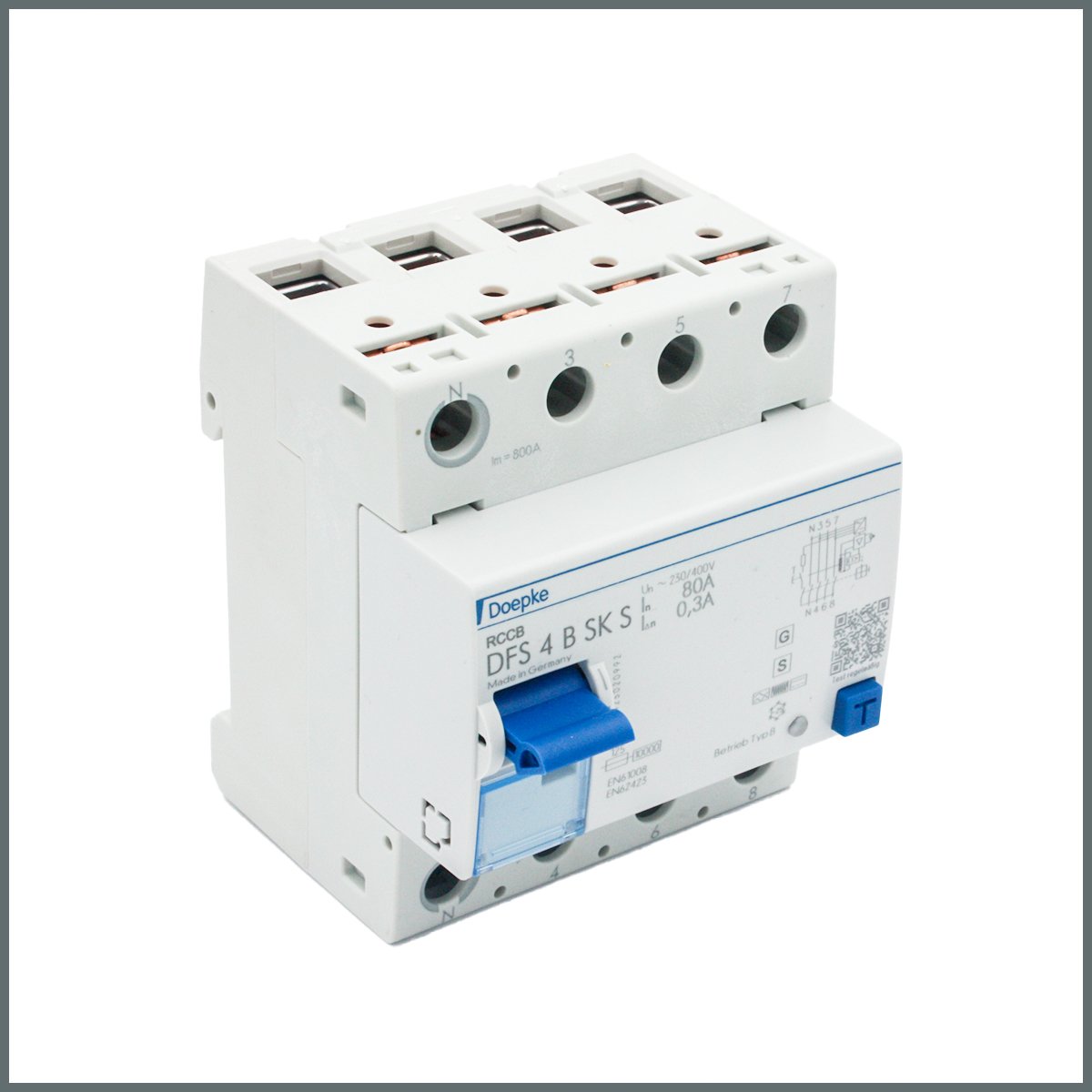 Doepke 4x80A RCCB 300mA (B tipi)  (SK S:selective)