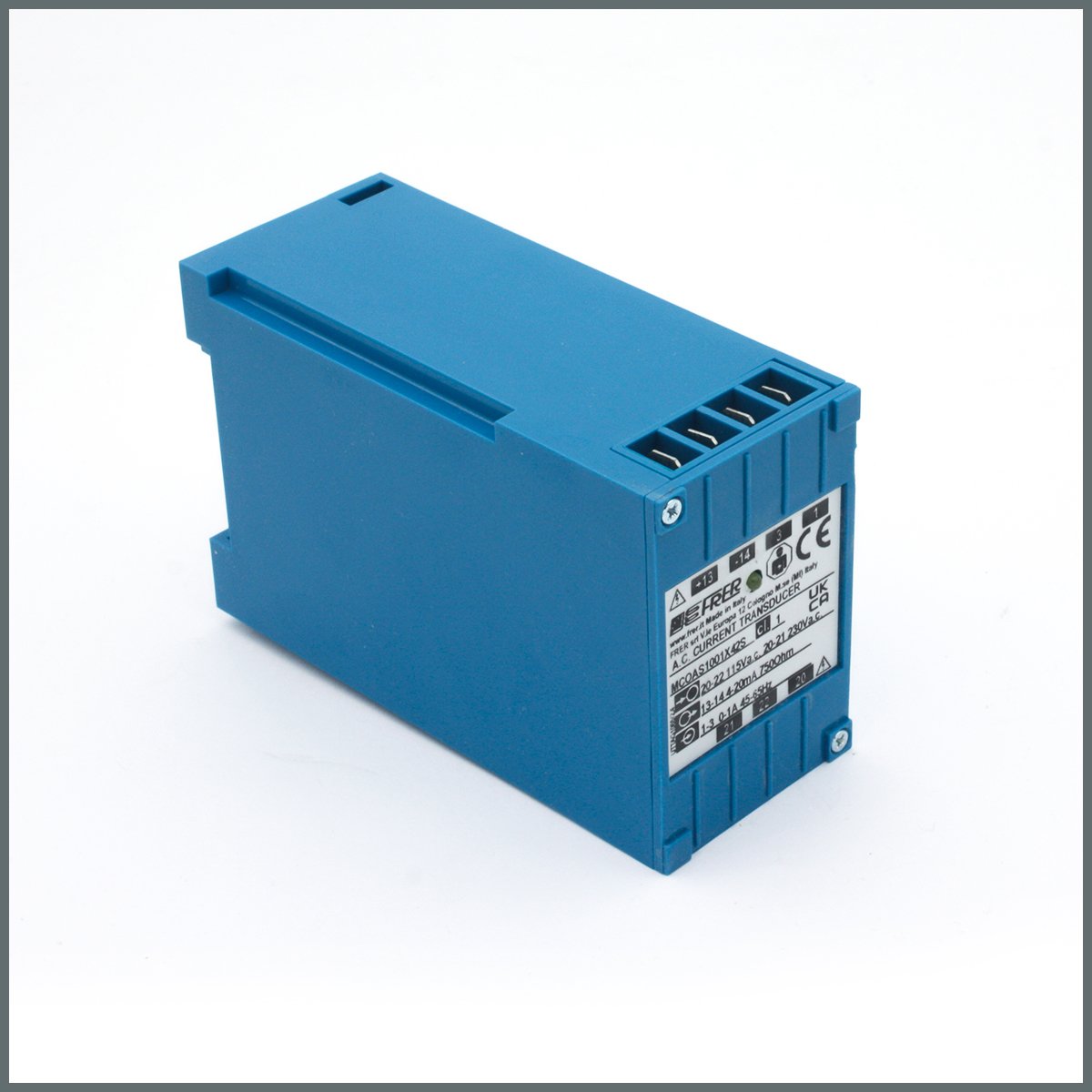 Frer AC Akım Transduseri 1A Akım Trafosu Girişli, Çıkış 4-20mA, Yardımcı Besleme 115-230Vac