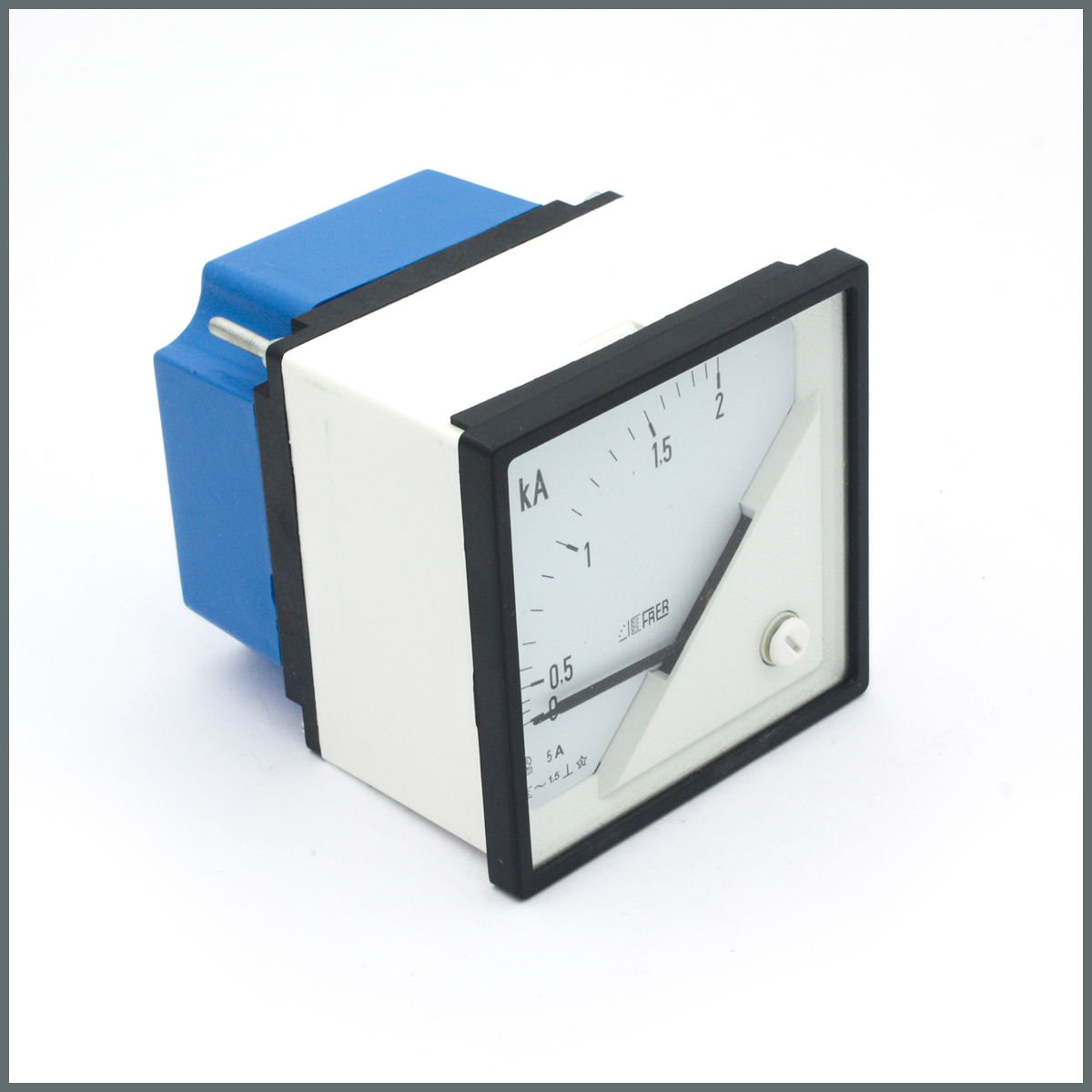 Frer AC Analog Ampermetre 2000/5A Akım Trafosu Girişli 72x72mm. 90°