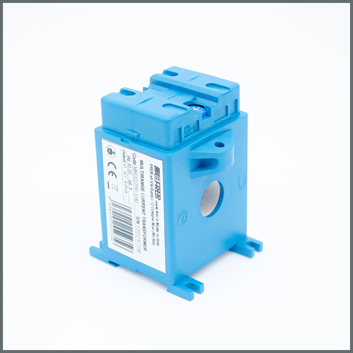 Frer MRC017 Serisi Ø17 Akım Trafosu 4-20mA Çıkış TRMS 20-120A Ayar sahalı cl.1