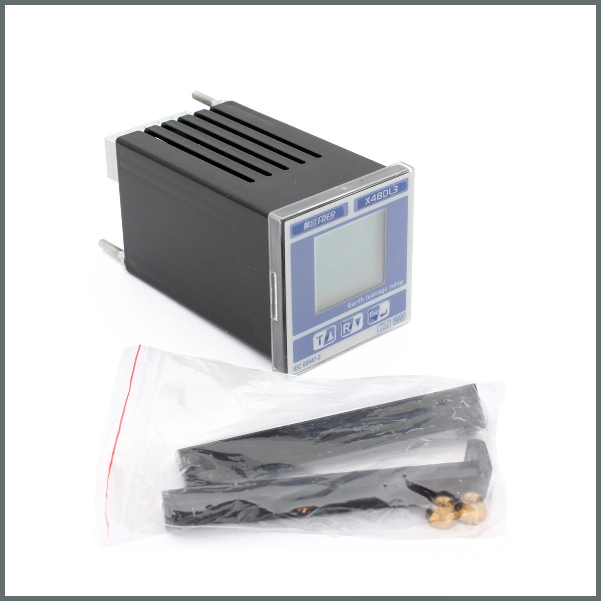 Frer T.K.A.K. Rölesi (48x48) LCD Ekran 230VAC/30mA--30A/Pano Tipi