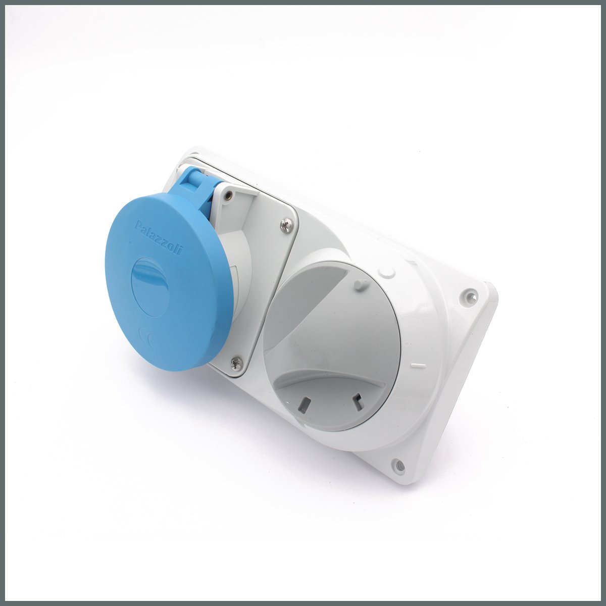 Konum GöstergeleriPalazzoli Prima Serisi Anahtarlı Priz 32A (IP44) 230V (Yatay) 2P+T h:6