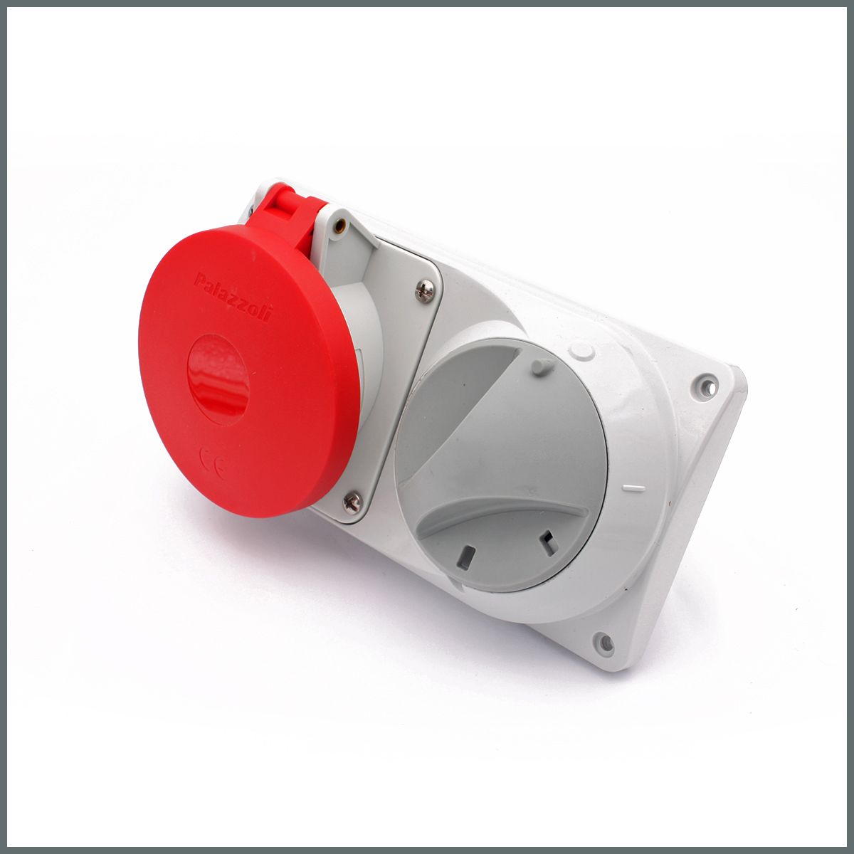 Konum GöstergeleriPalazzoli Prima Serisi Anahtarlı Priz 32A (IP44) 400V (Yatay) 3P+N+T h:6