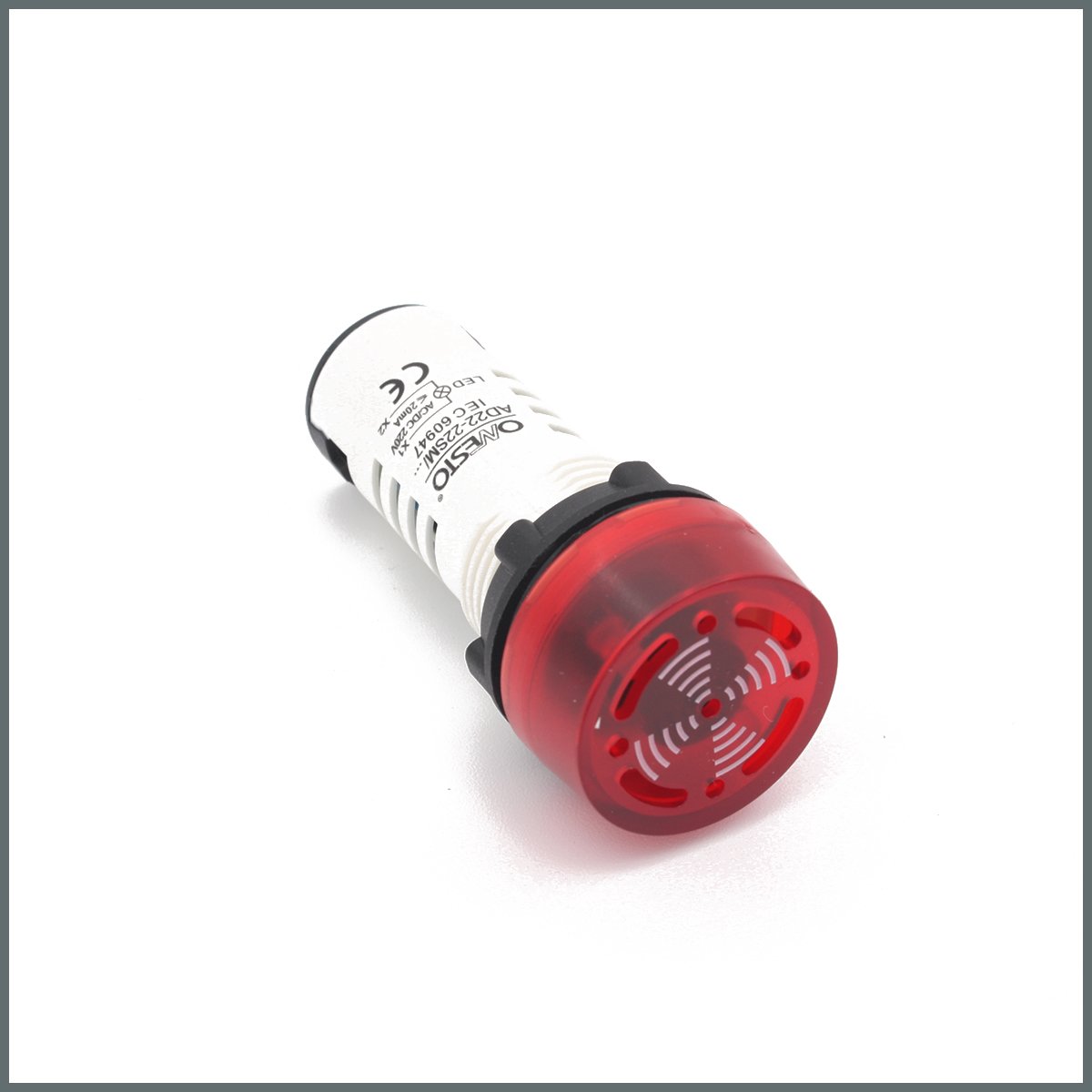 Led Flaşörlü Buzzer 220VAC (Kırmızı)