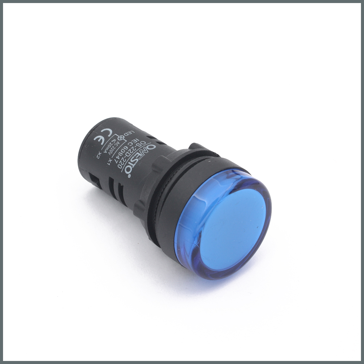 Ledli Sinyal Lambası (Mavi)  220VAC