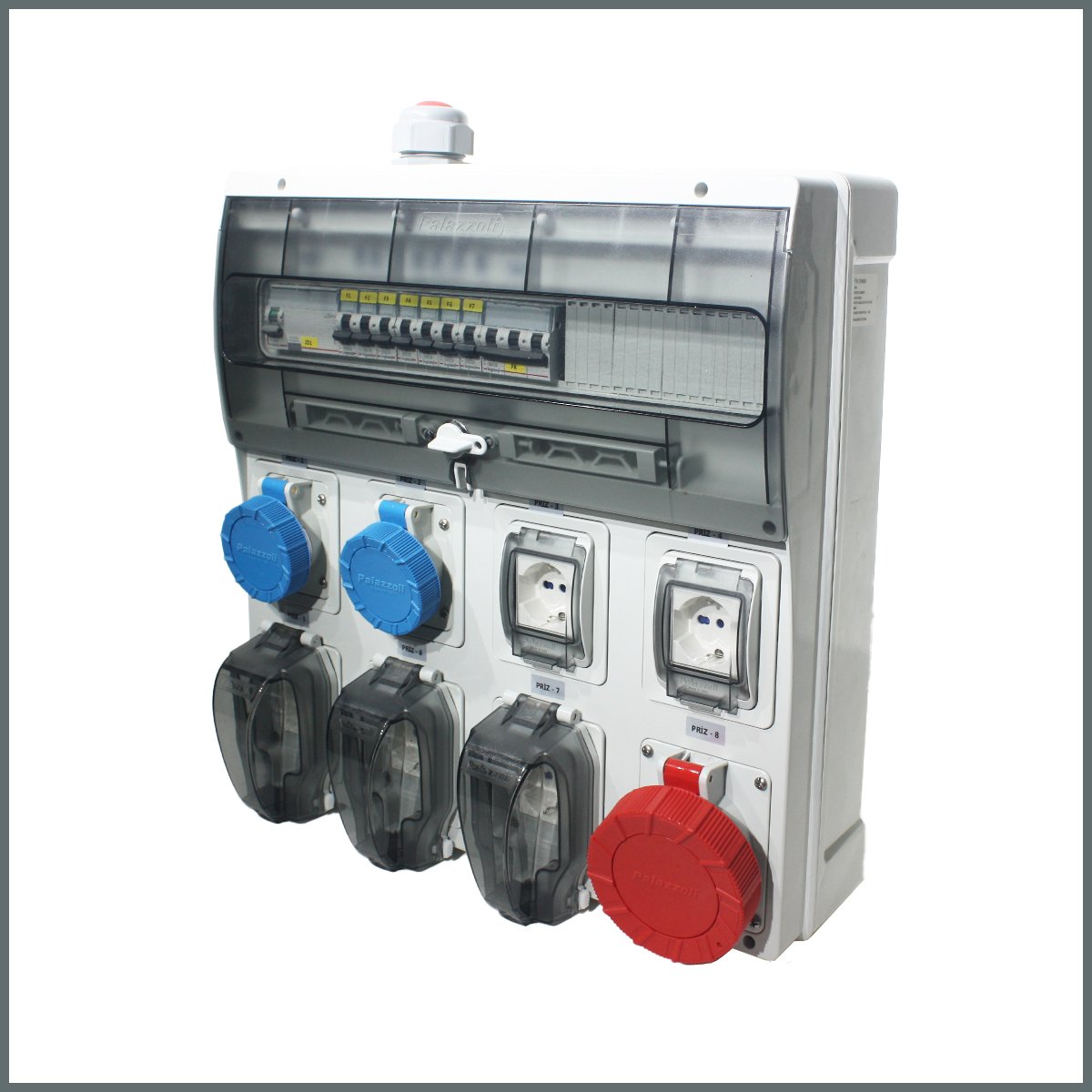 Novsen IP66 Kombinasyon Panosu 5ad. Schuko, 2 ad. 3x16A, 1ad. 5x32A