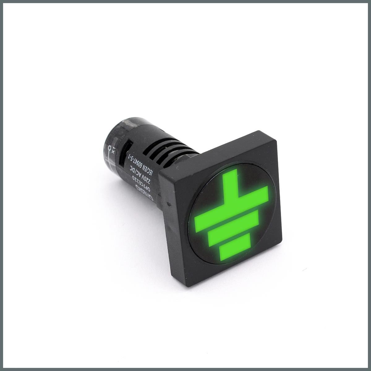 Onesto Ledli Toprak Göstergesi 110VAC/DC (Kare)