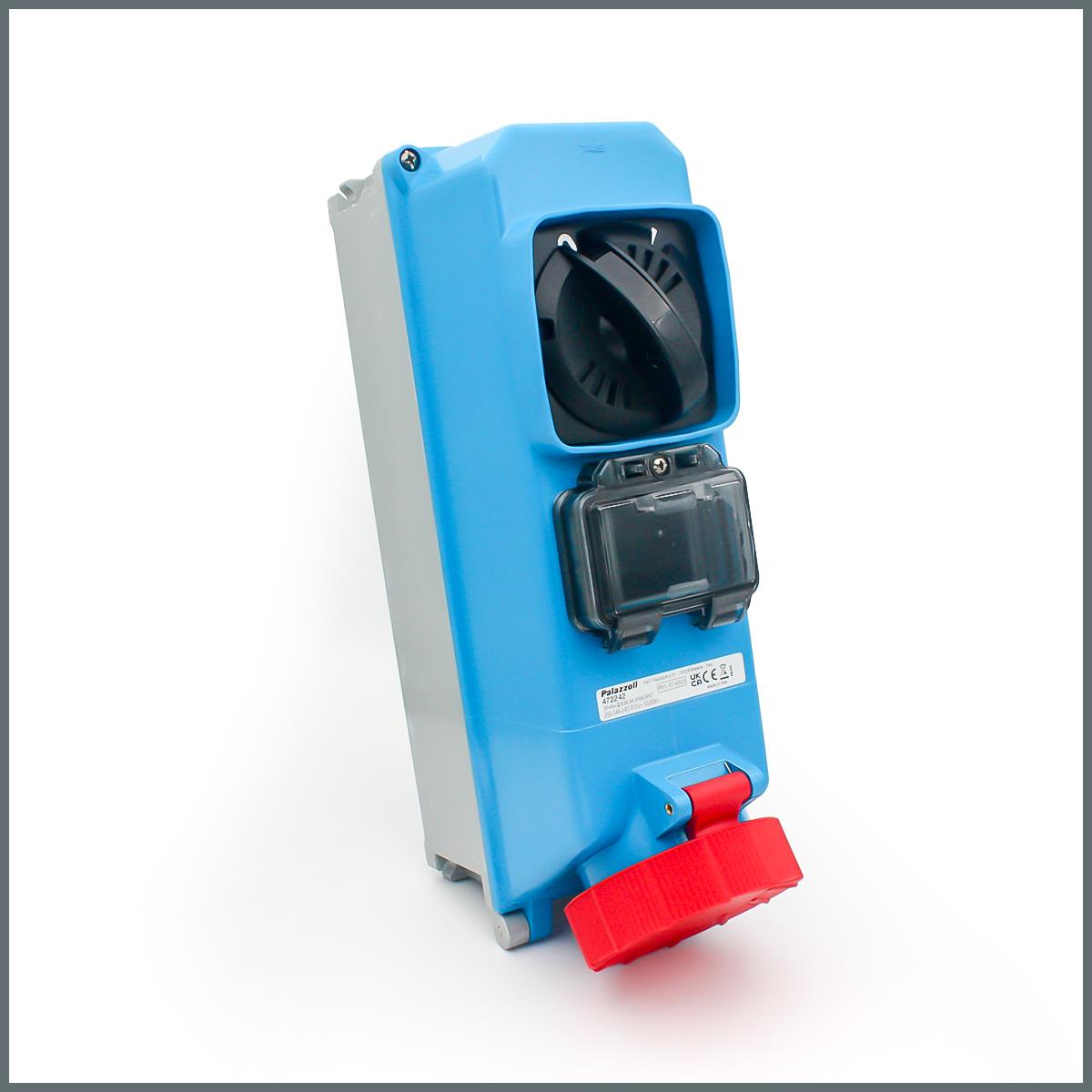 Palazzoli TAIS Serisi Anahtarlı Priz 63A (IP67) 400V (Raylı) 3P+N+T h:6