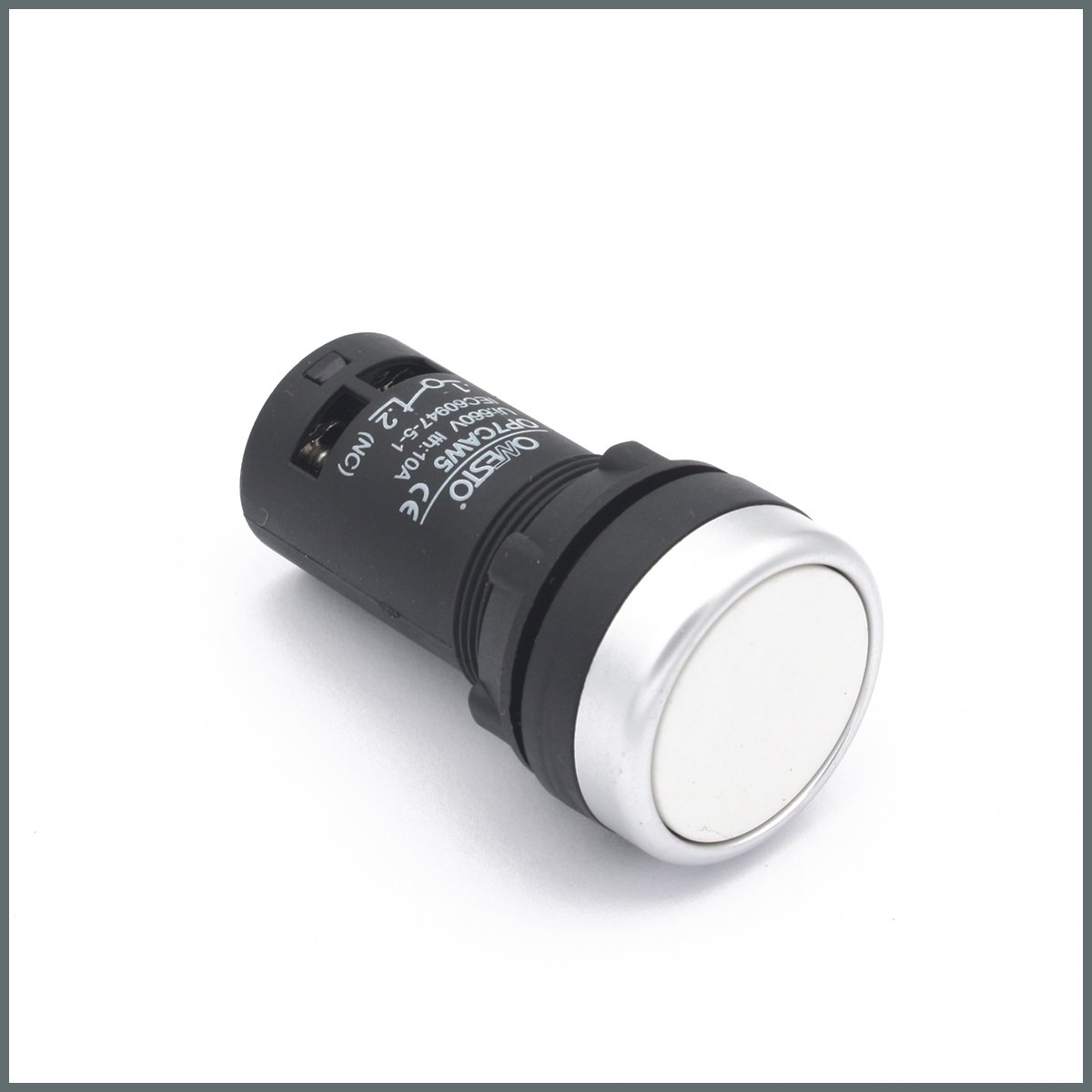 Yay Dönüşlü Pushbuton (Beyaz) NA+NK