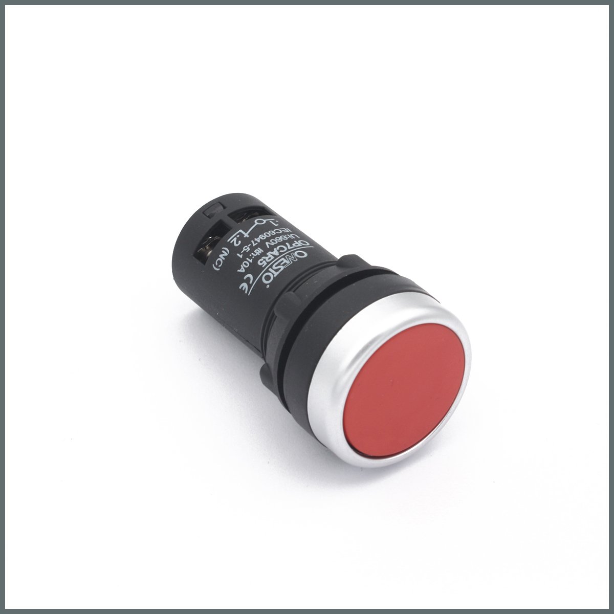 Yay Dönüşlü Pushbuton (Kırmızı) NA+NK