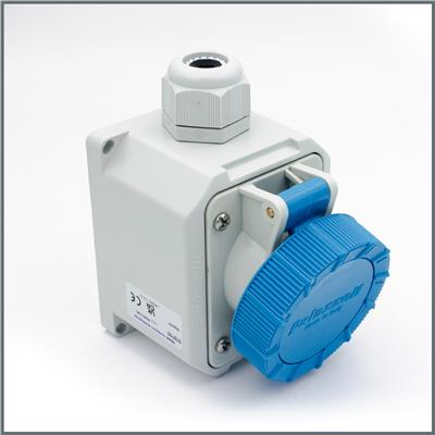 Palazzoli Ensüstriyel Sıva Üstü Priz 16A (IP66/IP67) 230V h:6 2P+T